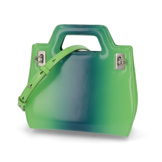 FERRAGAMO ショルダーバッグ グリーン グラデーション 2way 213485 0762579