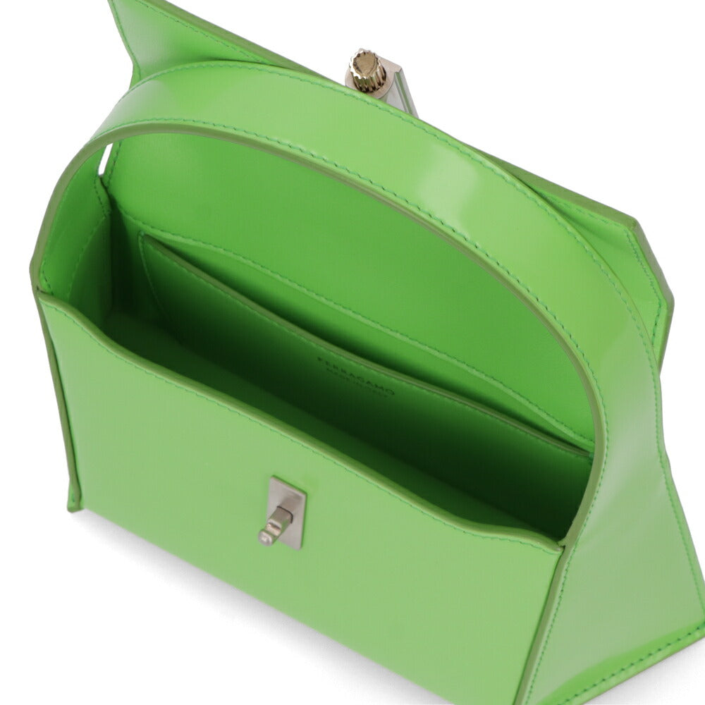 FERRAGAMO ショルダーバッグ Geometric Shoulder bag Small ライトグリーン 213971 0762805