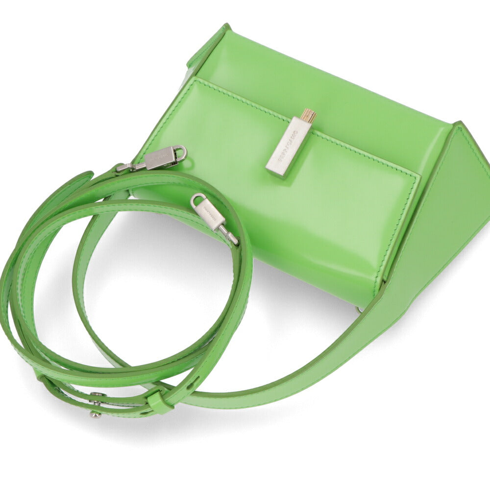 FERRAGAMO ショルダーバッグ Geometric Shoulder bag Small ライトグリーン 213971 0762805