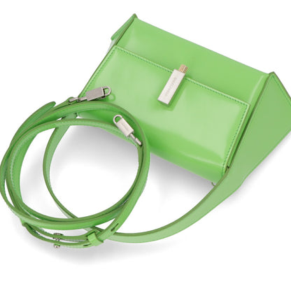 FERRAGAMO ショルダーバッグ Geometric Shoulder bag Small ライトグリーン 213971 0762805