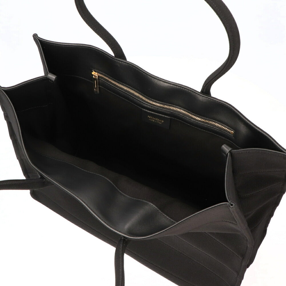 FERRAGAMO トートバッグ ブラック ラージサイズ 213985 0765607