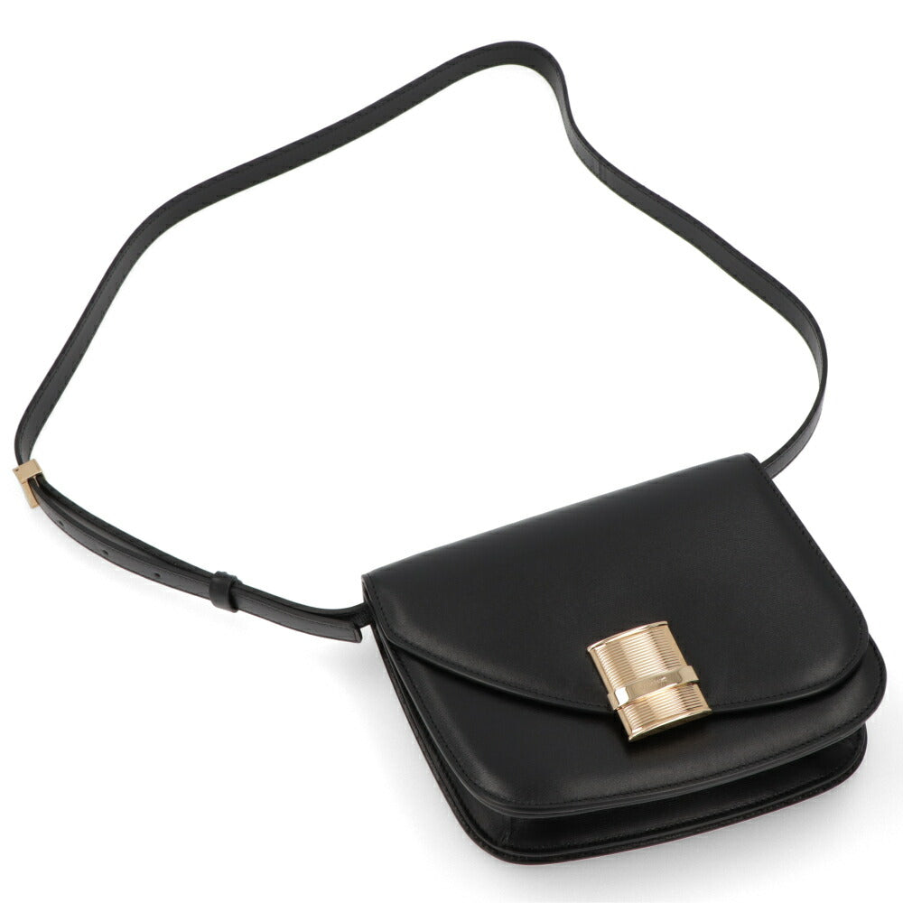 FERRAGAMO ショルダーバッグ ブラック ミニバッグ 215971 0769385 – LE