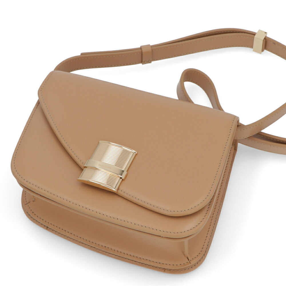 FERRAGAMO ショルダーバッグ ベージュ クロスボディバッグ レザー 215971 0769388