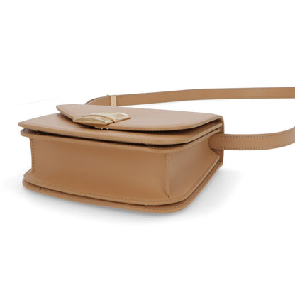 FERRAGAMO ショルダーバッグ ベージュ クロスボディバッグ レザー 215971 0769388