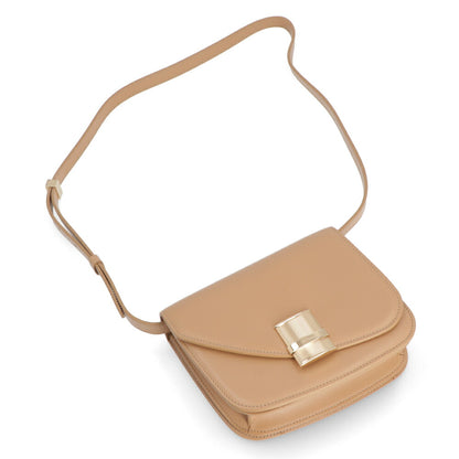 FERRAGAMO ショルダーバッグ ベージュ クロスボディバッグ レザー 215971 0769388