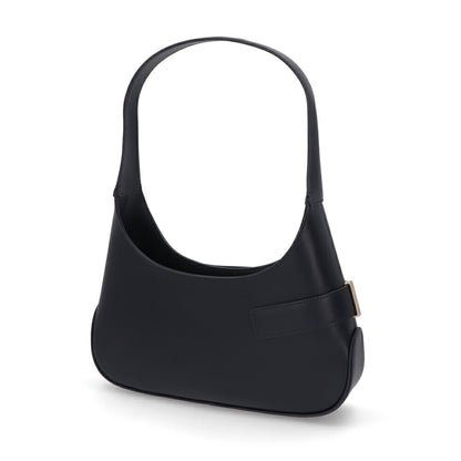 FERRAGAMO ショルダーバッグ ネイビー レザー 216295 0768598