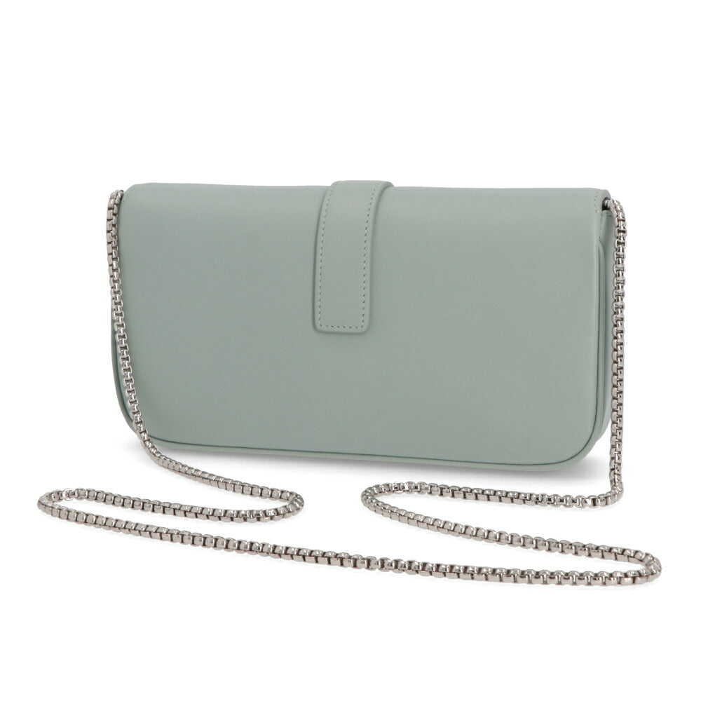 FERRAGAMO ショルダーバッグ ライトブルー ミニバッグ チェーンストラップ 218340 0769776