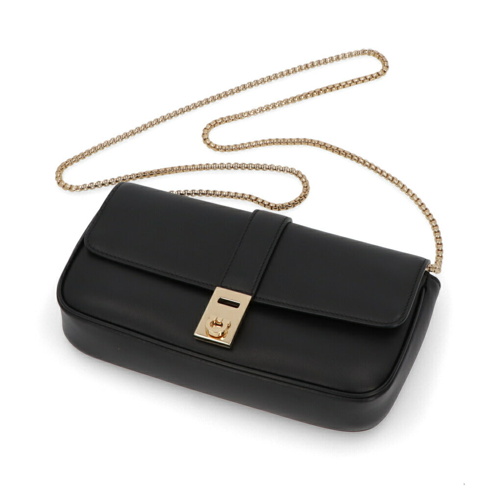 FERRAGAMO ショルダーバッグ  ブラック チェーンバッグ クラッチバッグ 218340 769779