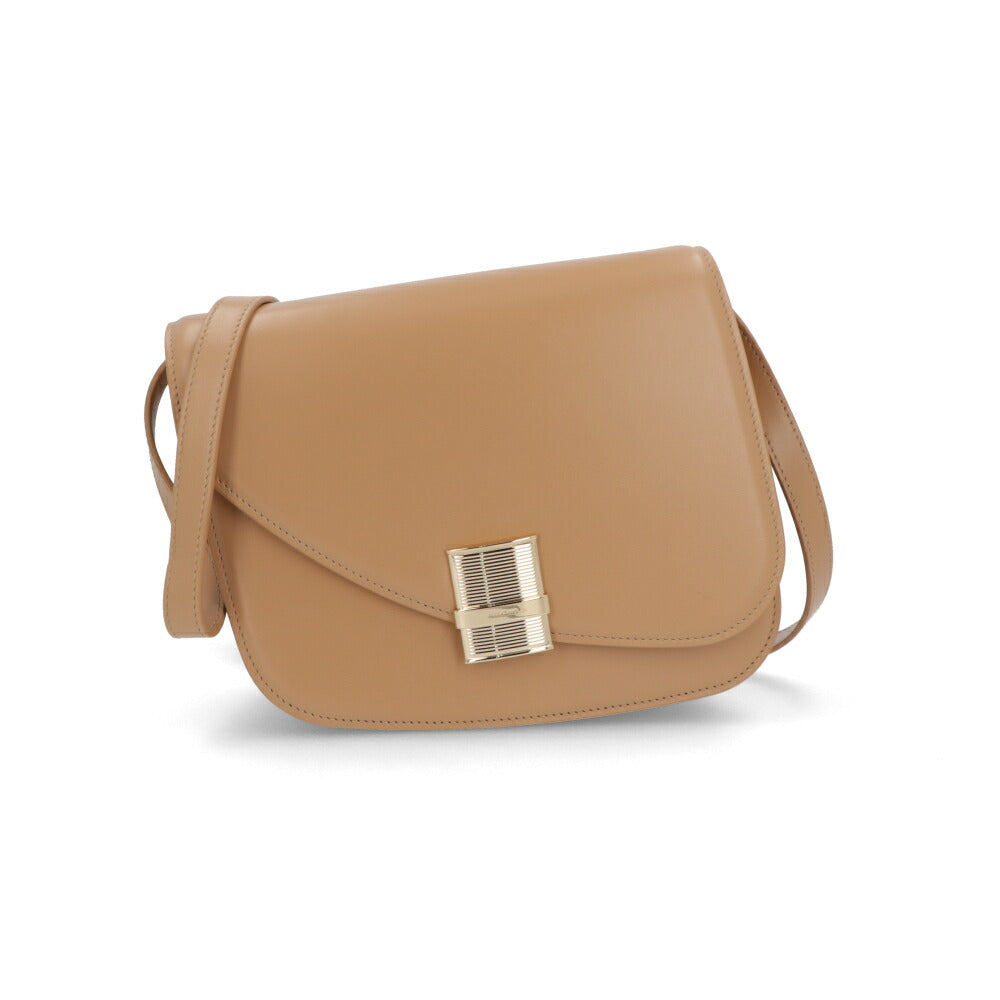 FERRAGAMO ショルダーバッグ キャメル クロスボディバッグ フィアンマ 216798 769383