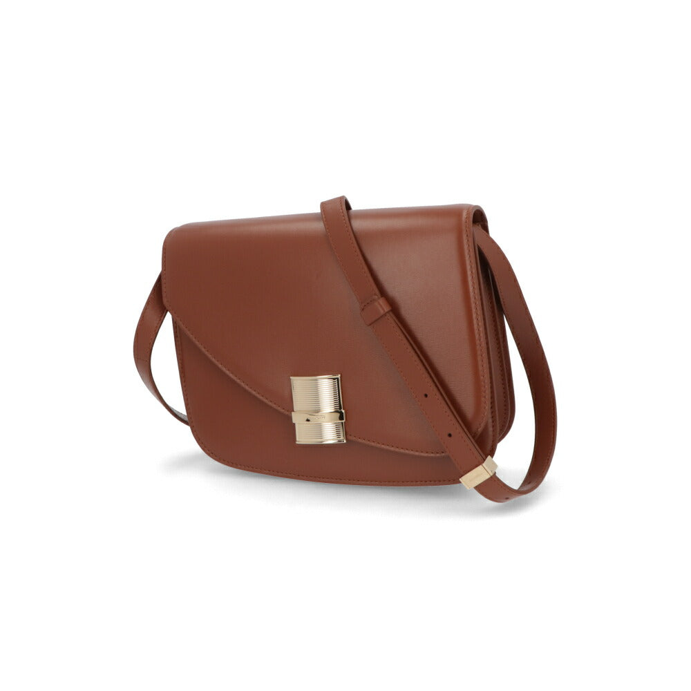 FERRAGAMO ショルダーバッグ ブラウン クロスボディバッグ フィアンマ 216798 774680