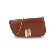 FERRAGAMO ショルダーバッグ ブラウン チェーンバッグ クロスボディバッグ ポシェット 218951 775017