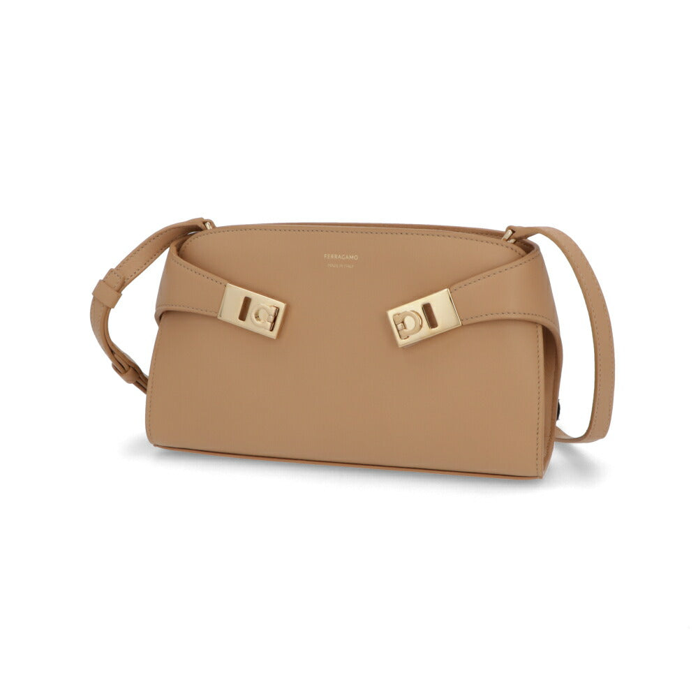 FERRAGAMO ショルダーバッグ キャメル ミニバッグ クラッチバッグ クロスボディバッグ 218964 774623