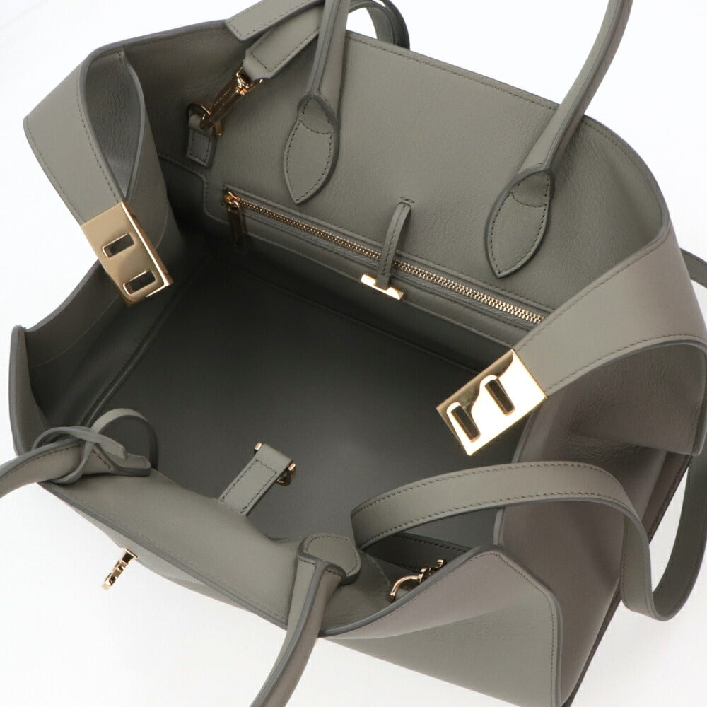 FERRAGAMO フェラガモ  ハンドバッグ グレー ハグ ショルダーバッグ 215608 775279