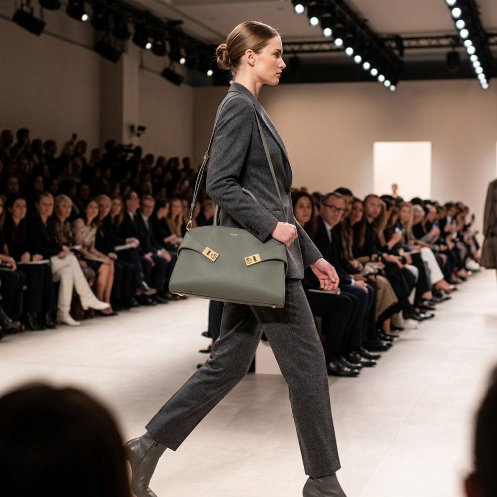 FERRAGAMO フェラガモ  ハンドバッグ グレー ハグ ショルダーバッグ 215608 775279