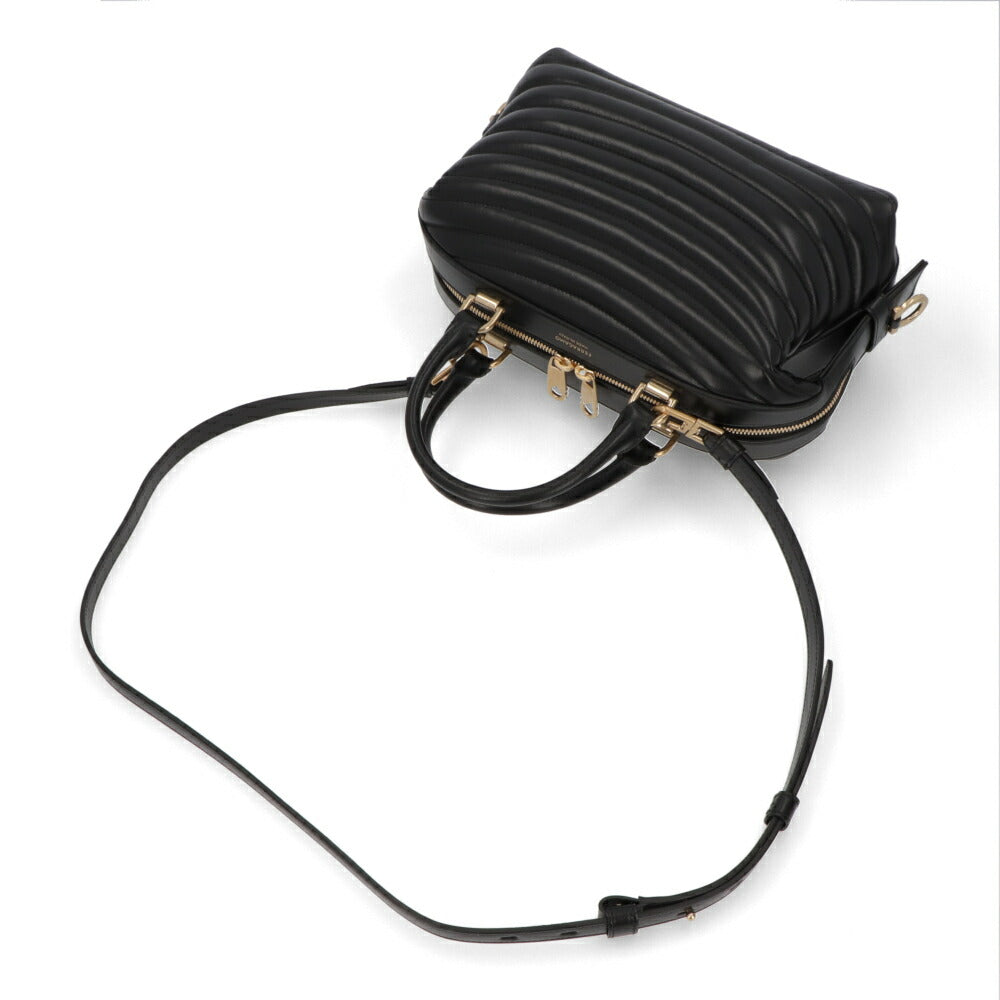 FERRAGAMO ハンドバッグ ブラック ショルダーバッグ ボストンバッグ 219477 776659