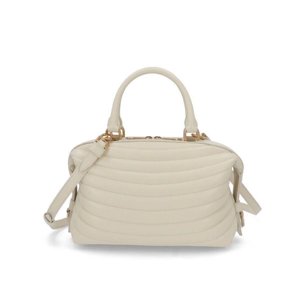 FERRAGAMO ハンドバッグ クリーム ショルダーバッグ ボストンバッグ 219477 776661