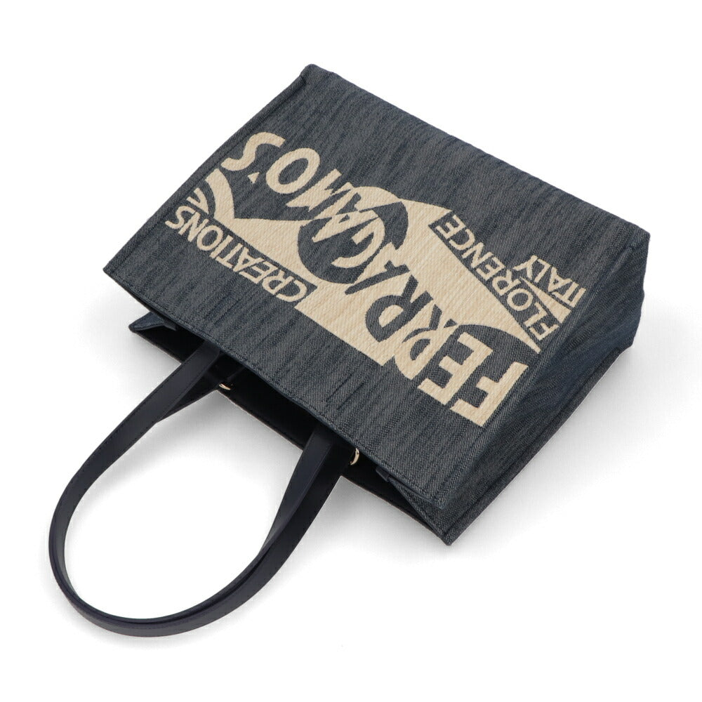 FERRAGAMO ハンドバッグ デニム トートバッグ 219406 773820