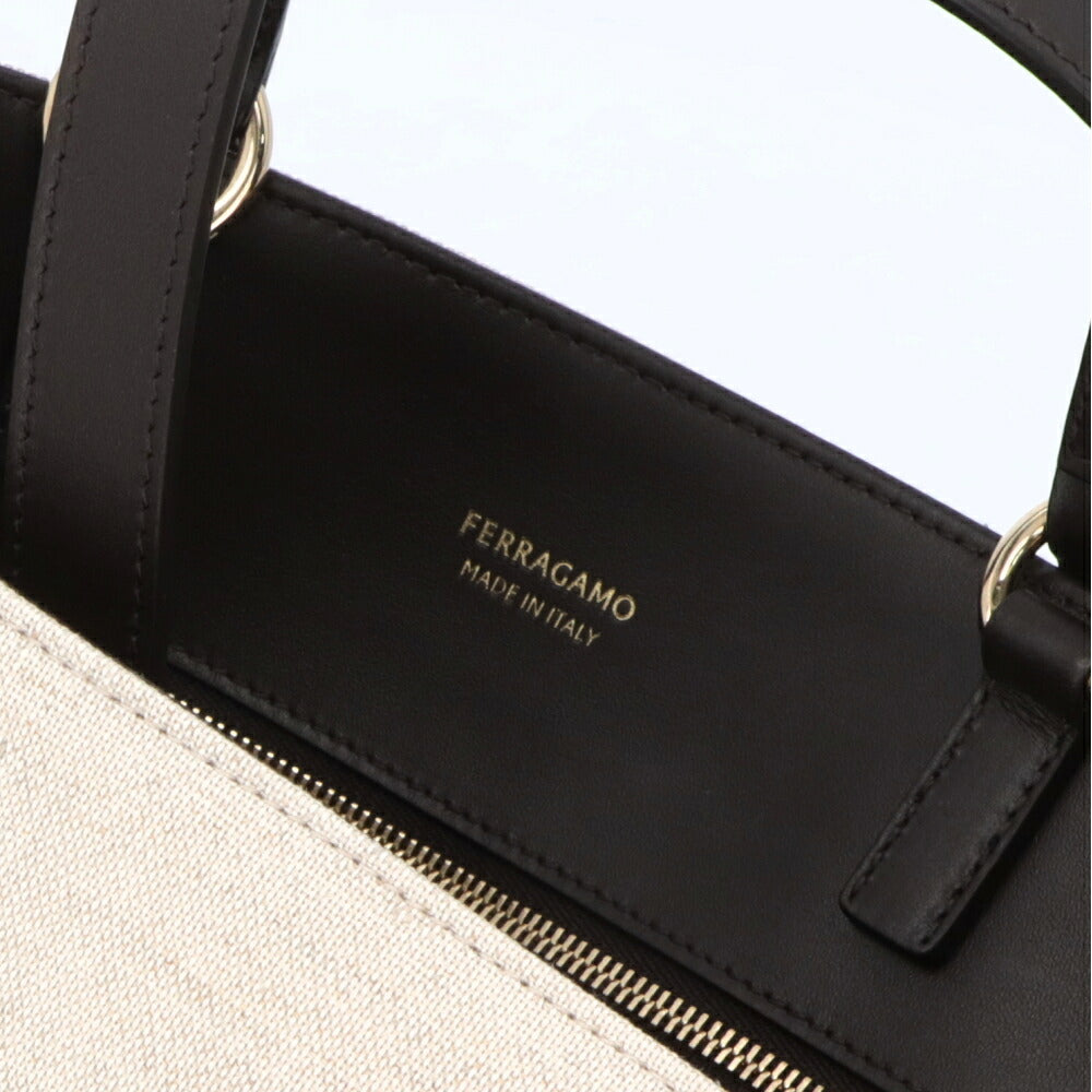 FERRAGAMO ハンドバッグ ベージュ トートバッグ 219475 776545