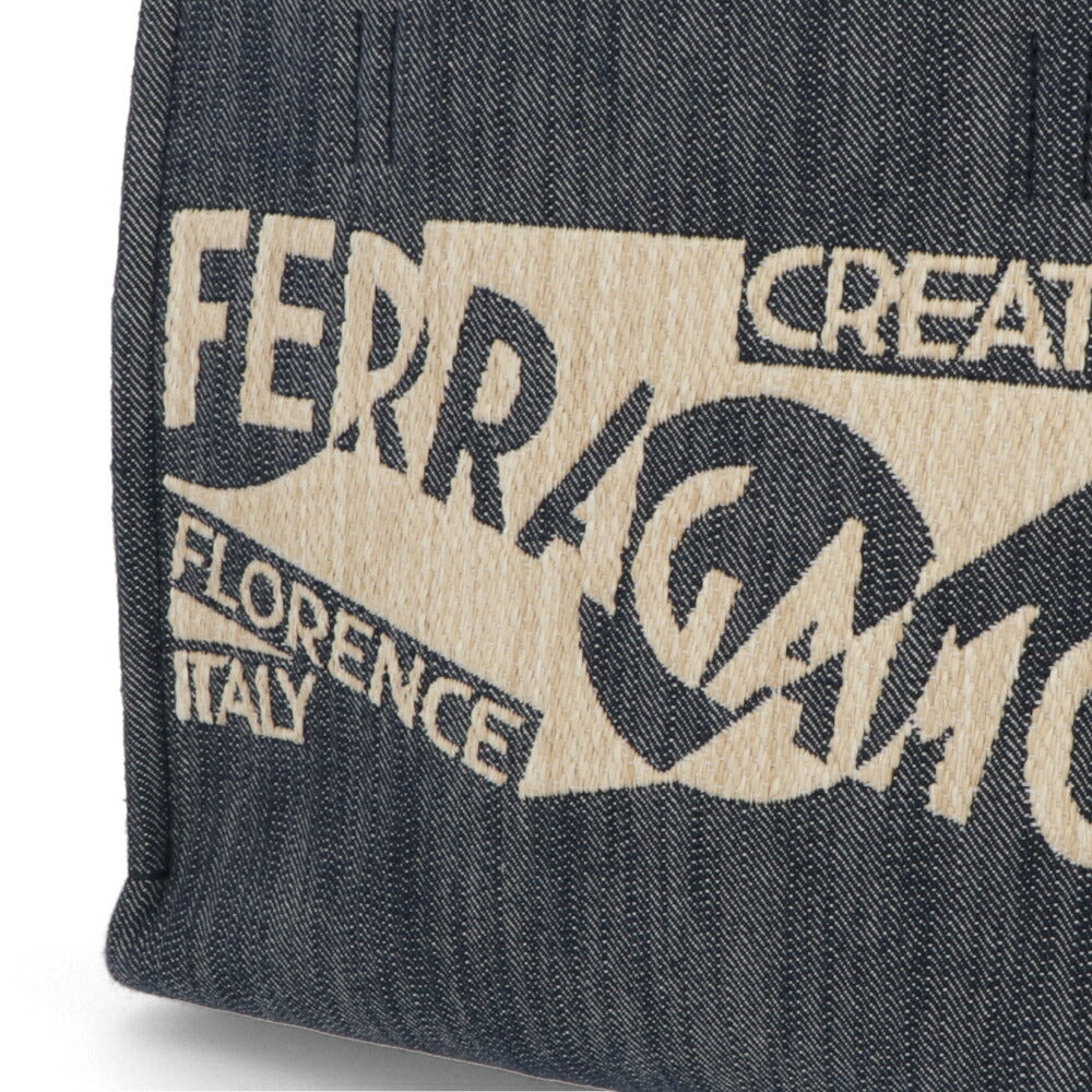 FERRAGAMO ハンドバッグ デニム トートバッグ ショルダーバッグ 2WAY 219407 773819