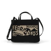 FERRAGAMO トートバッグ ブラック ショルダーバッグ ハンドバッグ 2WAY 219476 776548