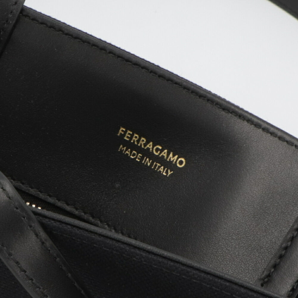 FERRAGAMO トートバッグ ブラック ショルダーバッグ ハンドバッグ 2WAY 219476 776548