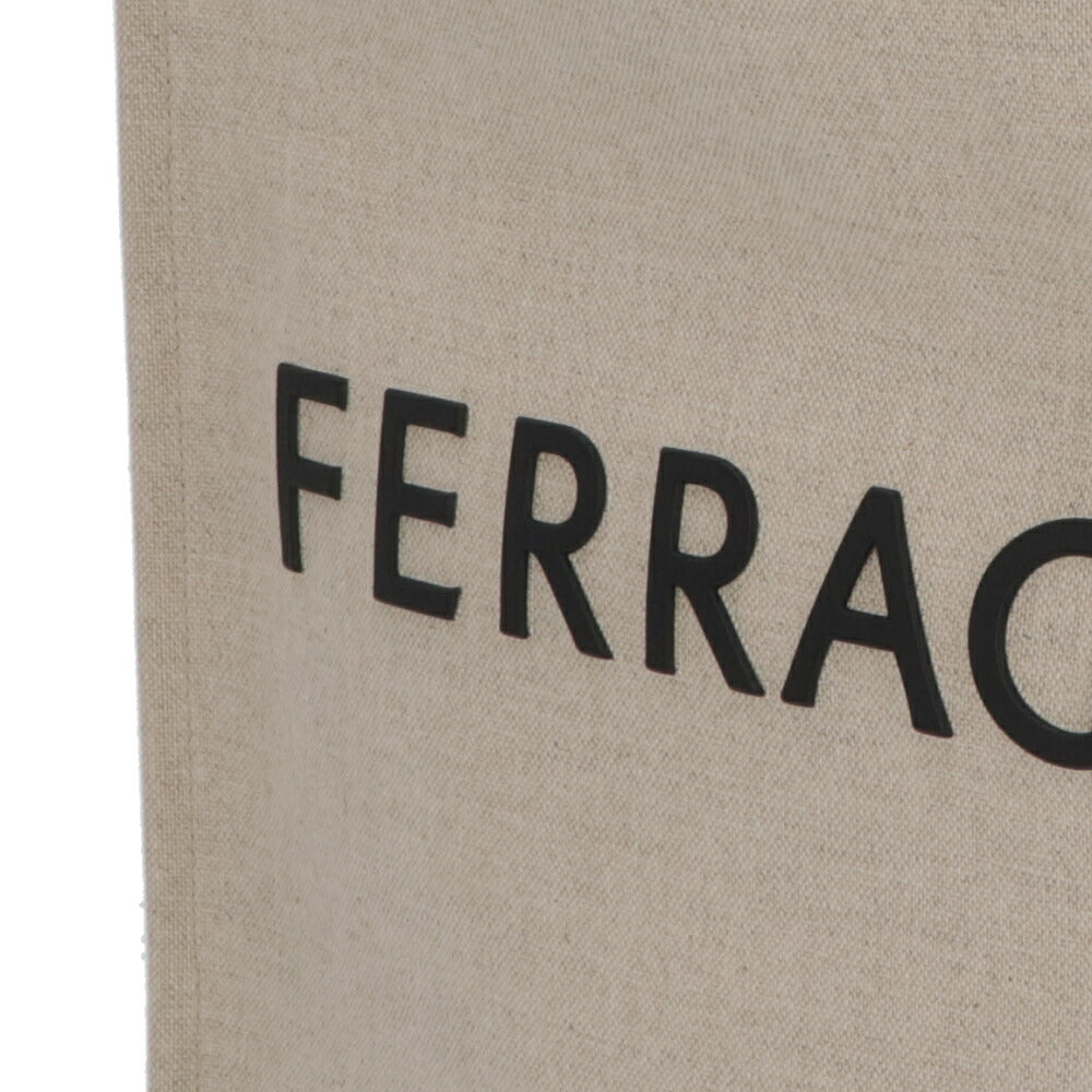 FERRAGAMO トートバッグ  ベージュ ハンドバッグ ポーチ付き A4収納可能 241297 764870