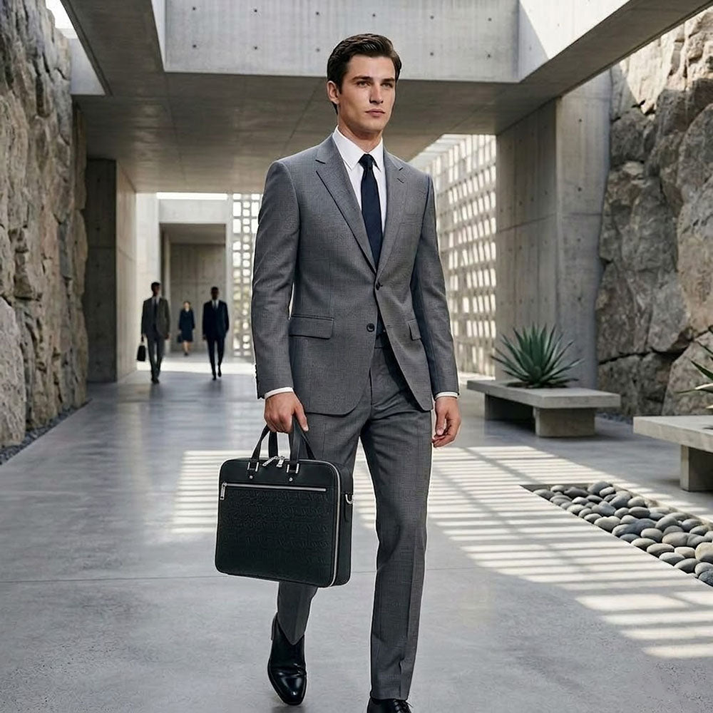 FERRAGAMO フェラガモ  ビジネスバッグ  ブラック ガンチーニ ブリーフケース 241478 769499