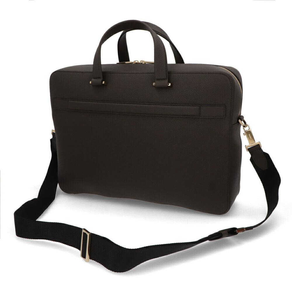 FERRAGAMO フェラガモ  ビジネスバッグ ダークブラウン ガンチーニ ブリーフケース 241478 769500