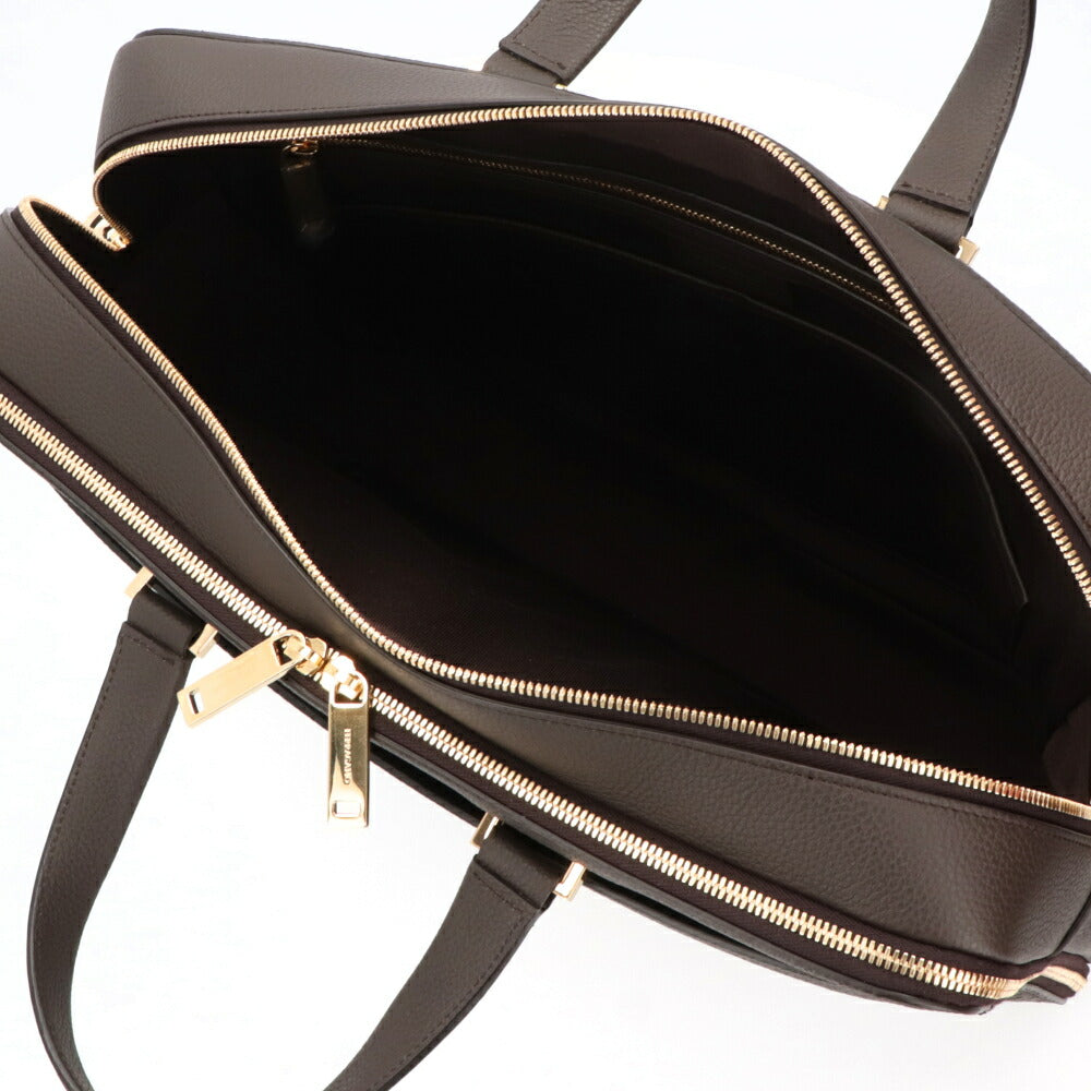 FERRAGAMO フェラガモ  ビジネスバッグ ダークブラウン ガンチーニ ブリーフケース 241478 769500