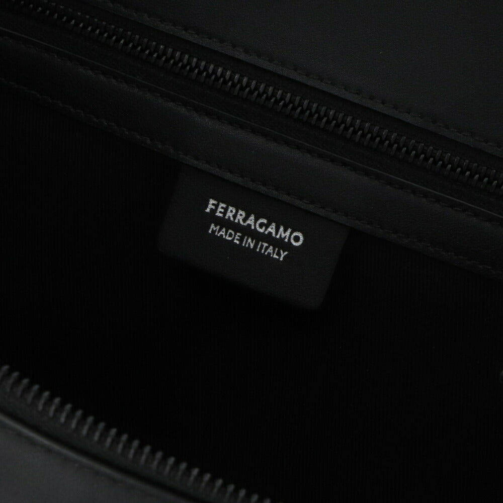 FERRAGAMO ビジネスバッグ  ブラック モノグラム ジャガード ブリーフケース 241660 775979