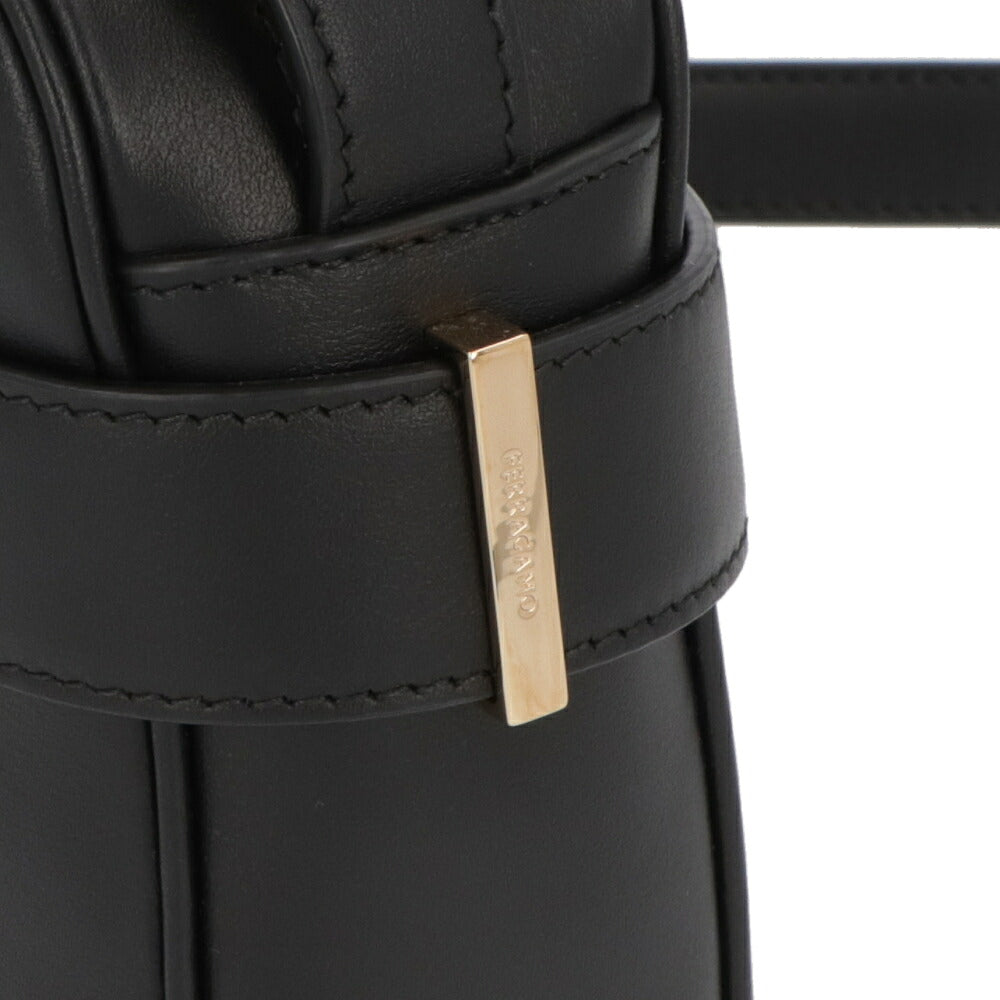 FERRAGAMO フェラガモ レディース バッグ ショルダーバッグ ブラック スムースカーフスキン ガンチーニ クロスボディバッグ 216292 769547