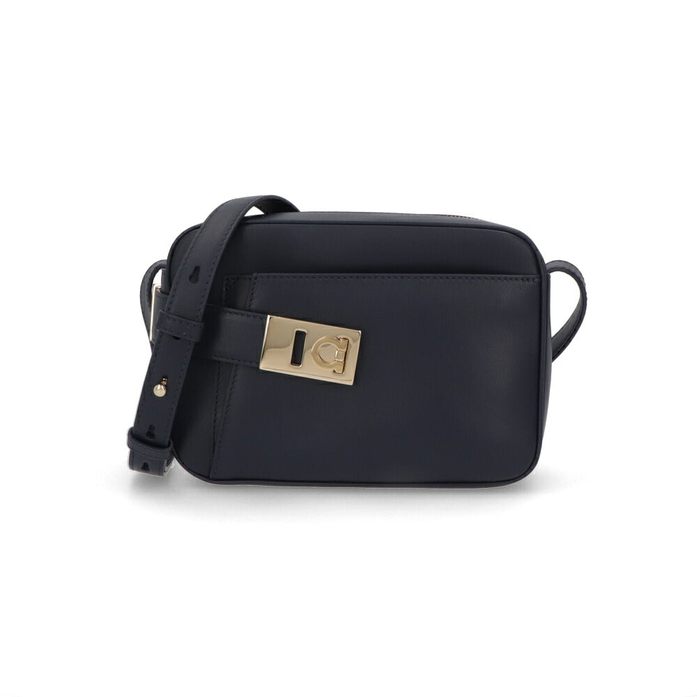 FERRAGAMO フェラガモ レディース バッグ ショルダーバッグ ネイビー カーフスキン ガンチーニ クロスボディバッグ 216292 769971