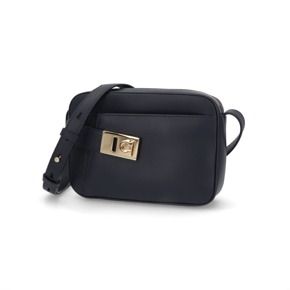 FERRAGAMO フェラガモ レディース バッグ ショルダーバッグ ネイビー カーフスキン ガンチーニ クロスボディバッグ 216292 769971