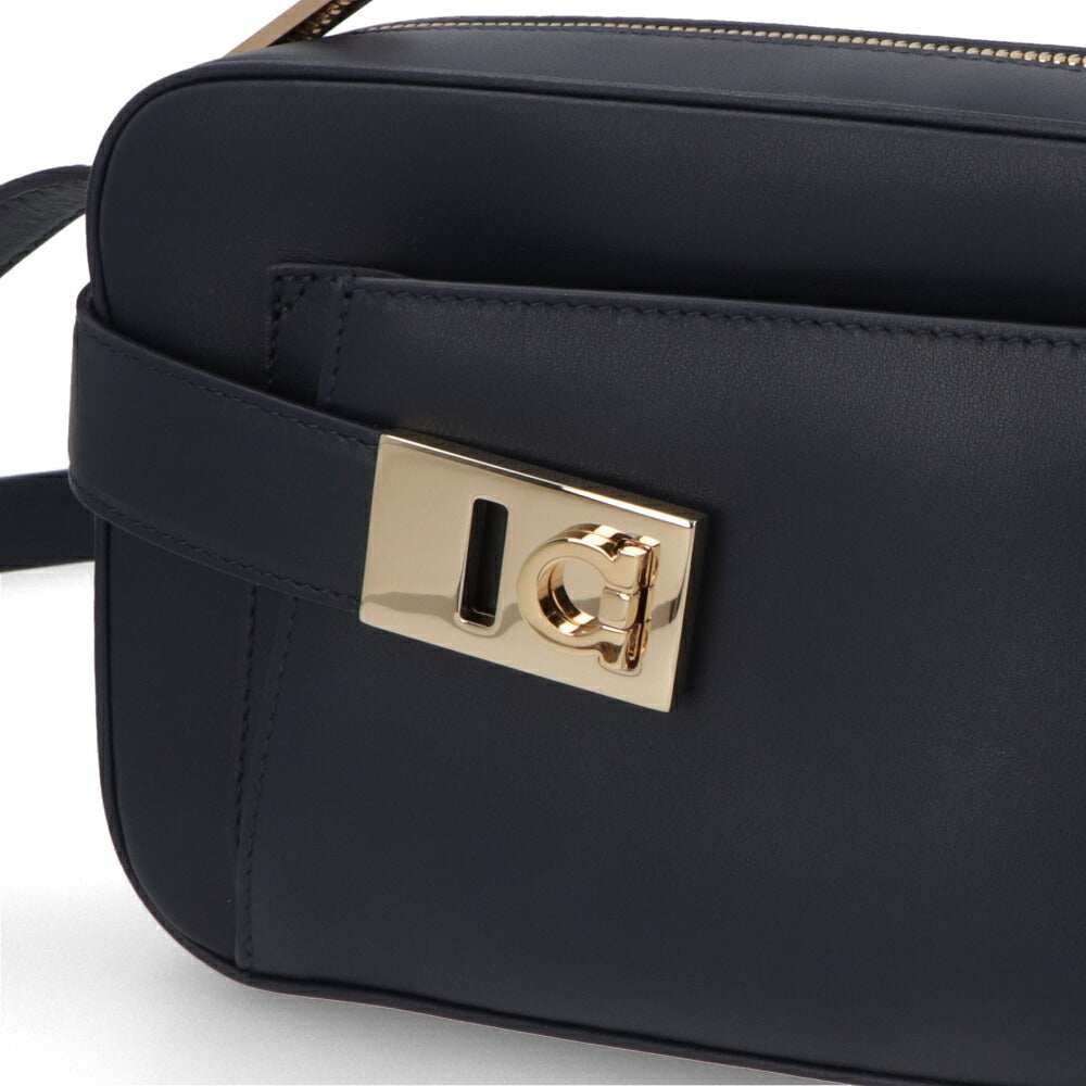 FERRAGAMO フェラガモ レディース バッグ ショルダーバッグ ネイビー カーフスキン ガンチーニ クロスボディバッグ 216292 769971