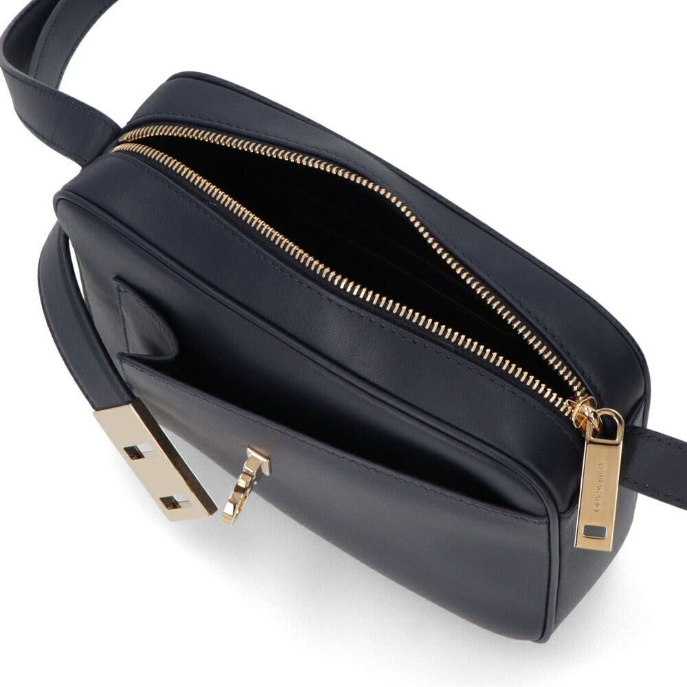 FERRAGAMO フェラガモ レディース バッグ ショルダーバッグ ネイビー カーフスキン ガンチーニ クロスボディバッグ 216292 769971