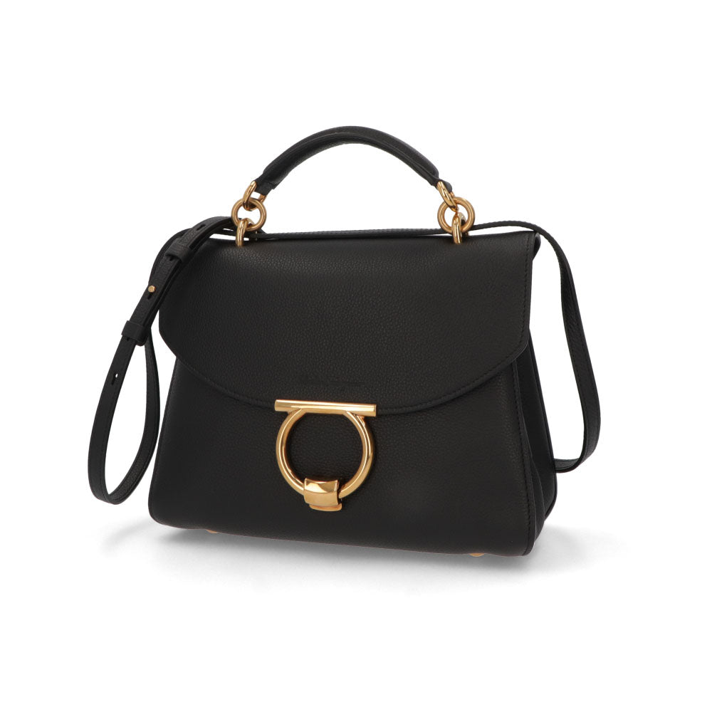 FERRAGAMO フェラガモ レディース バッグ ハンドバッグ ブラック