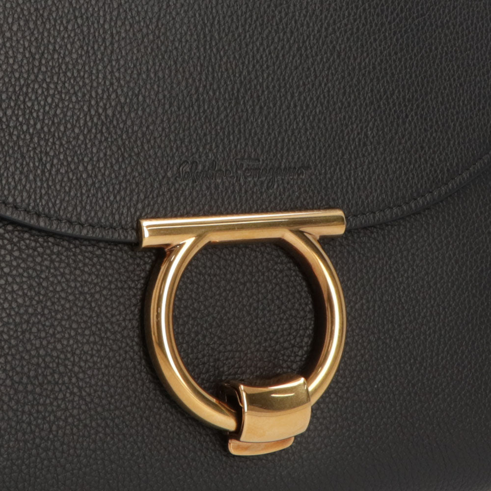 FERRAGAMO フェラガモ レディース バッグ ハンドバッグ ブラック カーフレザー 2WAY ショルダーバッグ 21H493 720168