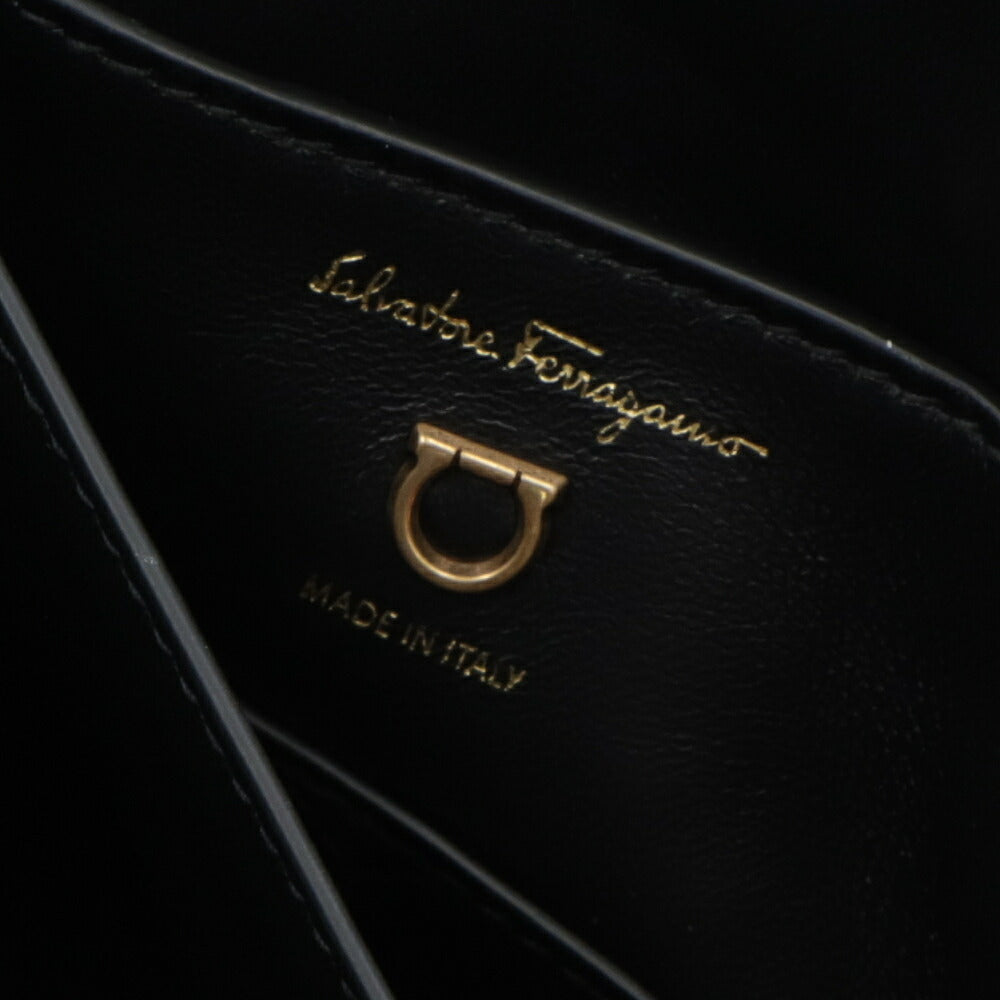 FERRAGAMO フェラガモ レディース バッグ ハンドバッグ ブラック カーフレザー 2WAY ショルダーバッグ 21H493 720168