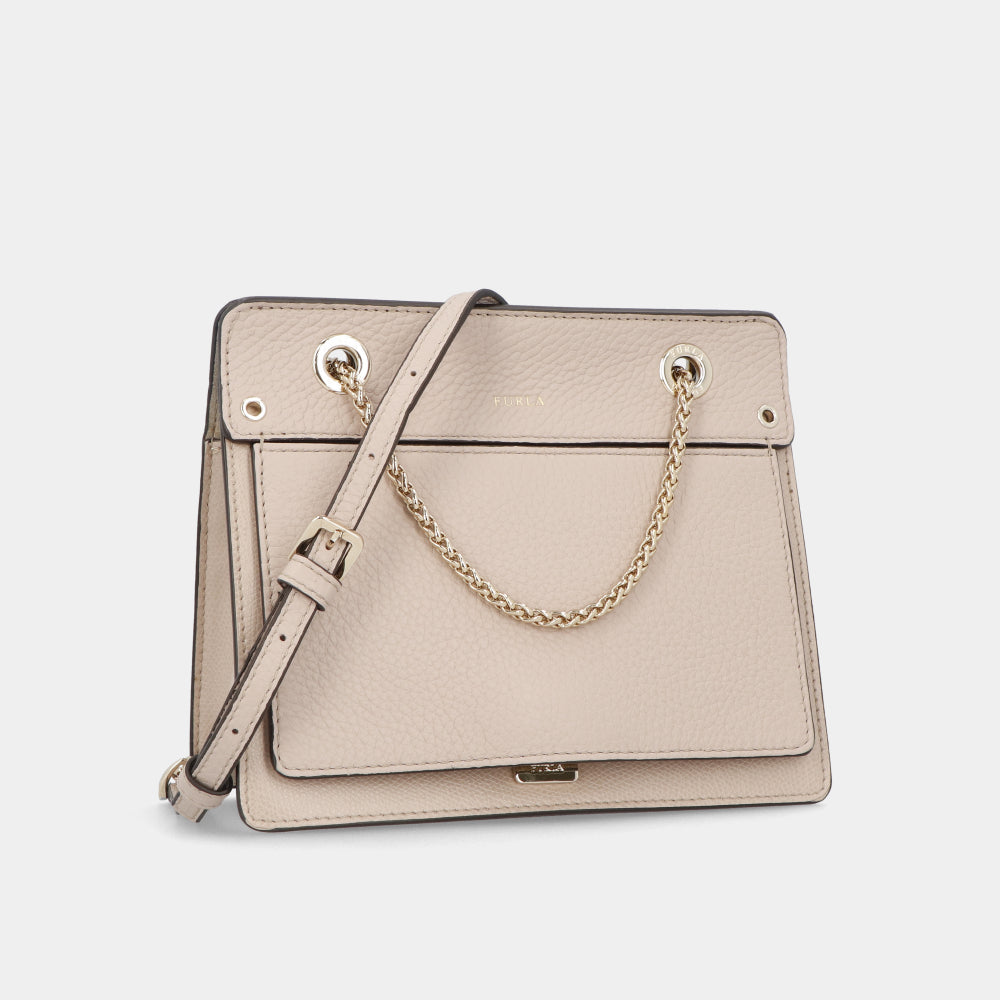 フルラ BQA3 AVH TUK ショルダーバッグ ダリアピンクベージュ