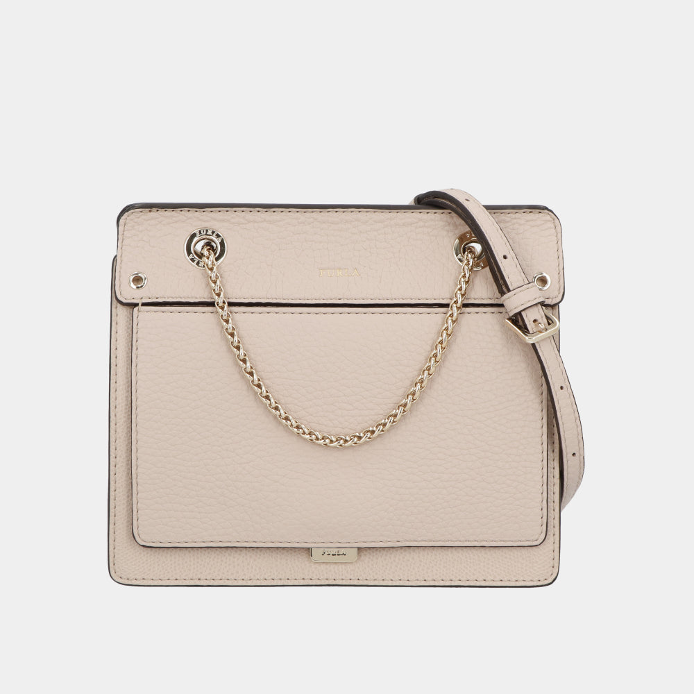 フルラ BQA3 AVH TUK ショルダーバッグ ダリアピンクベージュ