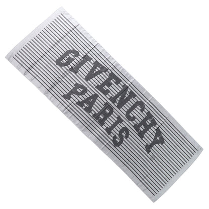 ジバンシィ GIVENCHY マフラー・ストール・スカーフ ストール ユニセックス グレー系 レッド系 シルク ウール ロゴ ストライプ フリンジ 大判ストール 31GVMFGW7020J5245