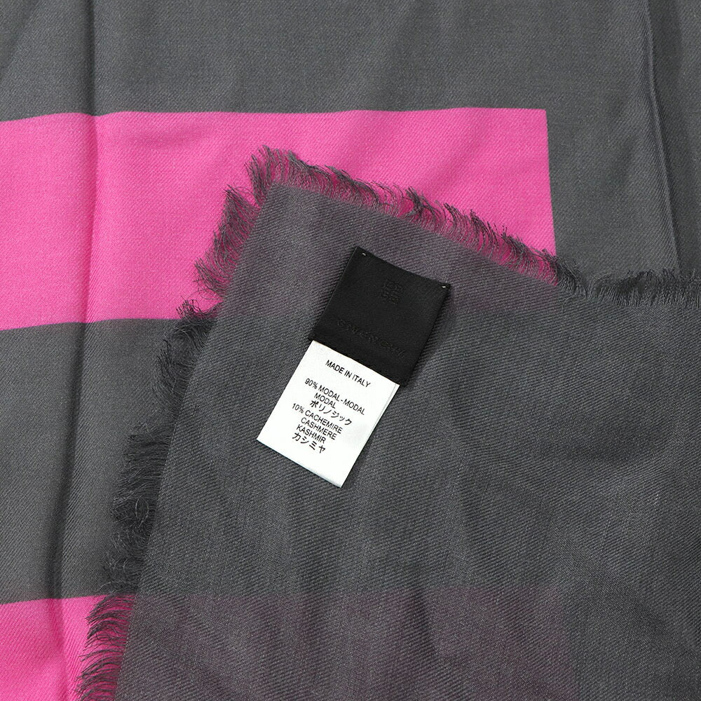 GIVENCHY ストール ポリノジック カシミヤ ロゴ スター 大判