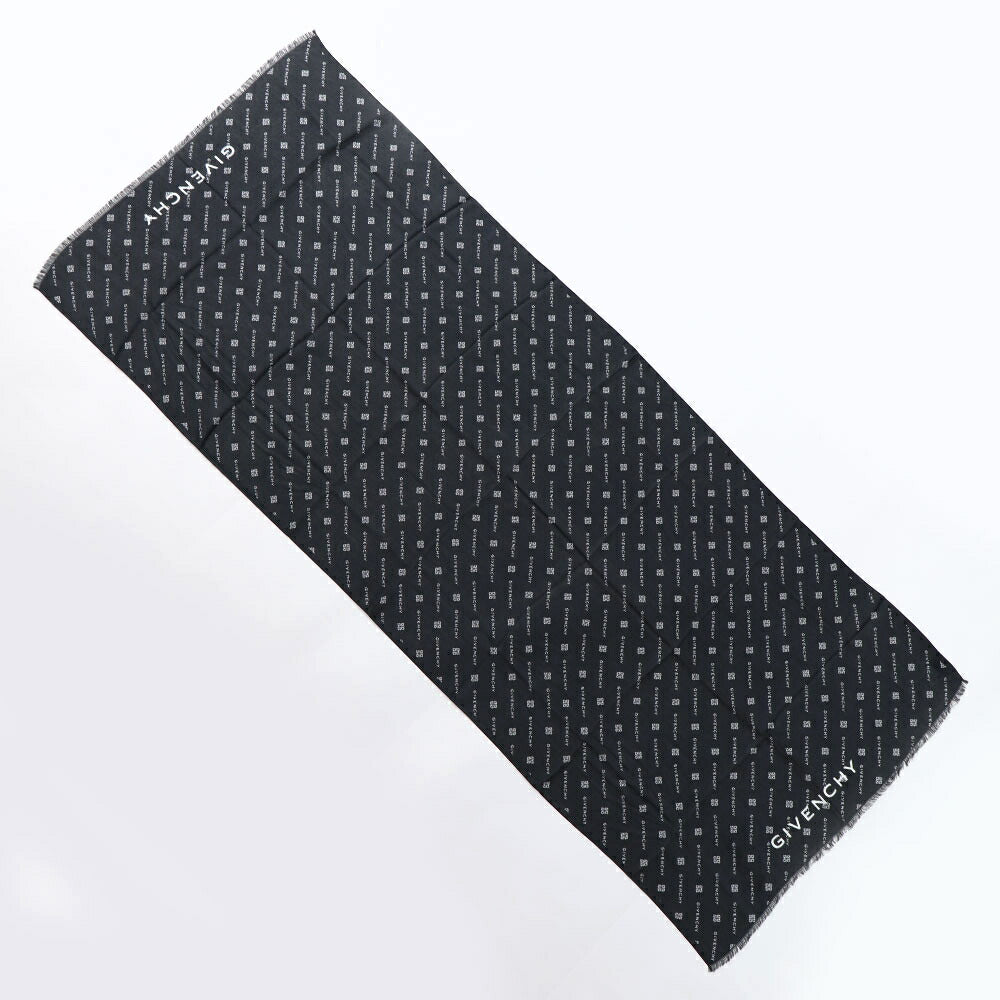 GIVENCHY ストール ポリノジック カシミヤ 4Gロゴ 大判