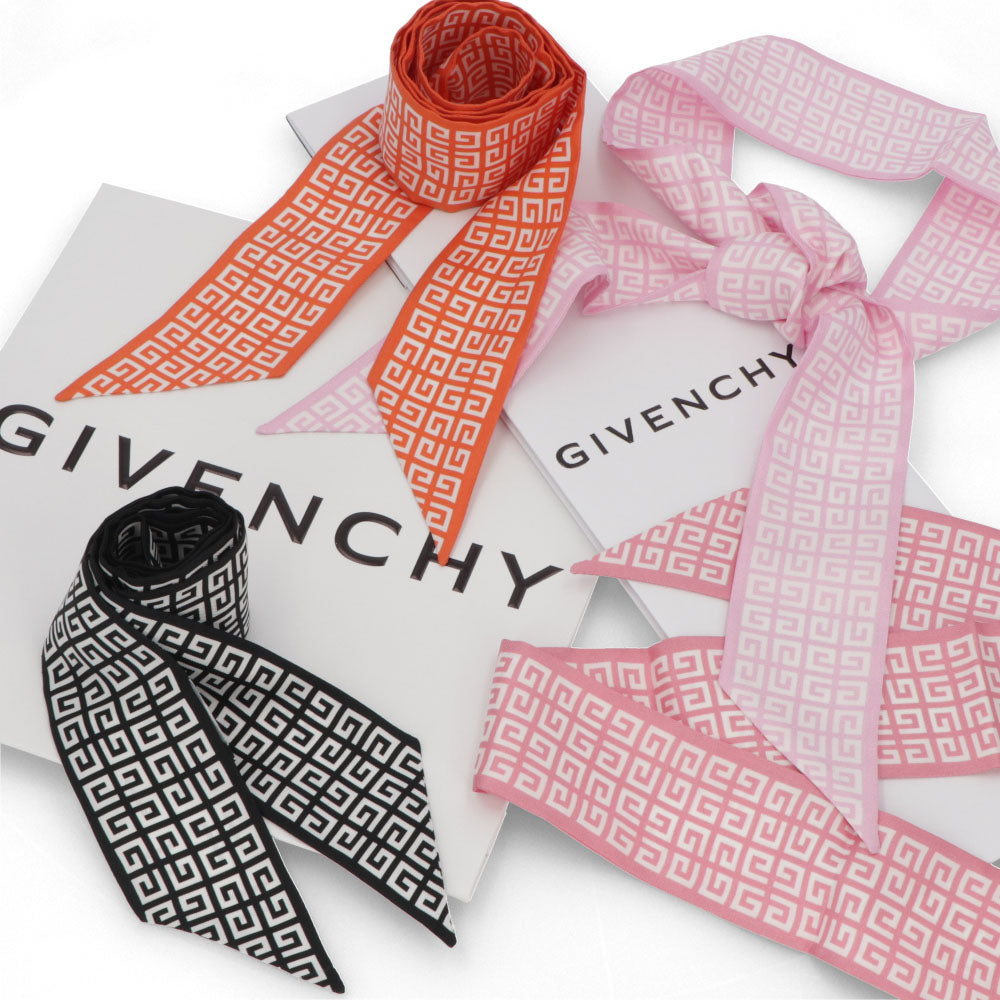 GIVENCHY スカーフ シルク  GIVENCHYロゴ 4Gモチーフ
