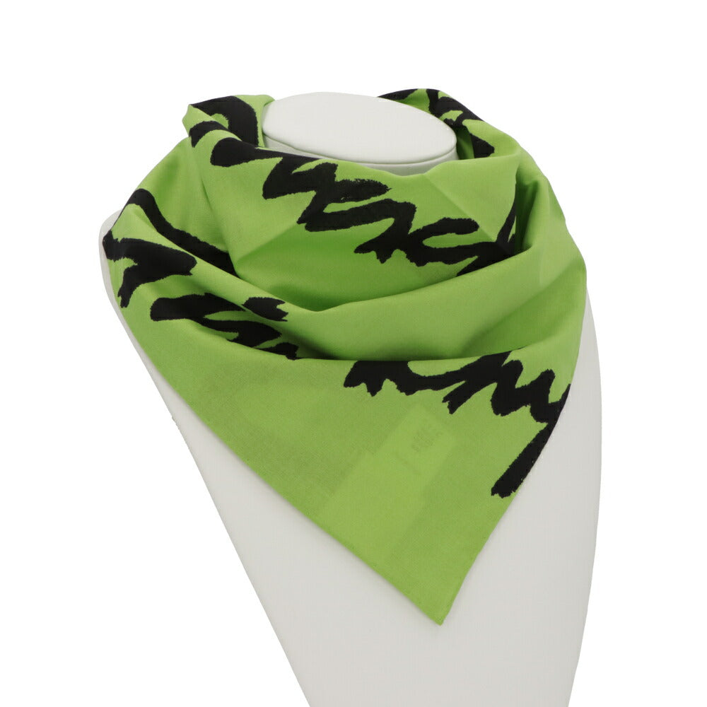 GIVENCHY スカーフ グリーン ロゴプリント ミニスカーフ