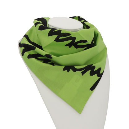 GIVENCHY スカーフ グリーン ロゴプリント ミニスカーフ