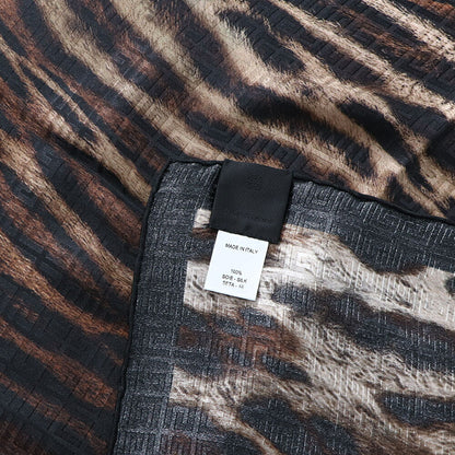 ジバンシィ GIVENCHY マフラー・ストール・スカーフ ストール ユニセックス ブラウン系 シルク ヒョウ柄 レオパード柄 アニマルプリント GGモチーフ 31GVSFGV7020SQ07901