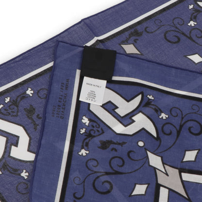 GIVENCHY スカーフ ネイビー ロゴプリント 4Gモチーフ