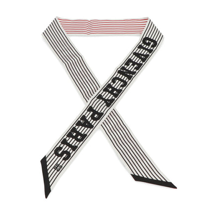 GIVENCHY スカーフ シルク ロゴ ツイリー リボンスカーフ