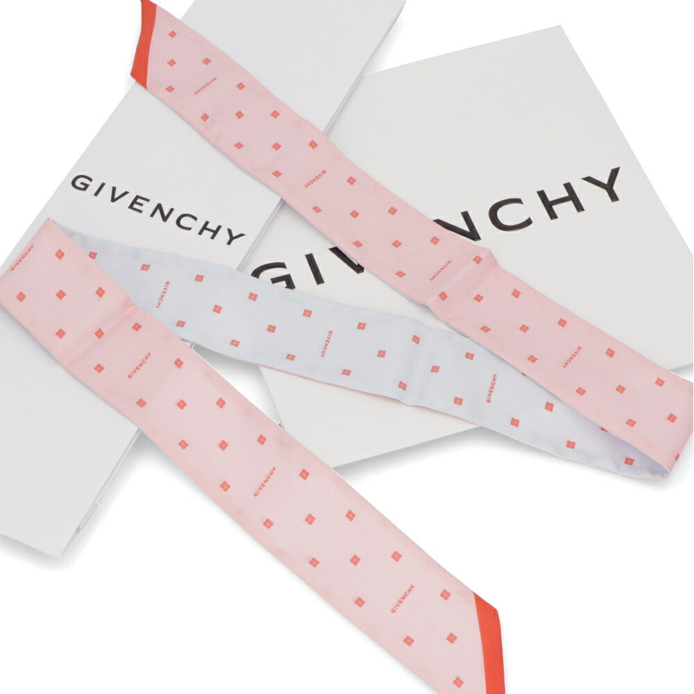 GIVENCHY スカーフ シルク ロゴ 4Gモチーフ ツイリー